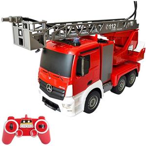 ماشین بازی کنترلی دبل ای مدل Mercedes Benz Antos Fire Truck