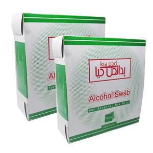 پد الکل کیا مدل Swab بسته 100 عددی مجموعه 2 بسته ای 