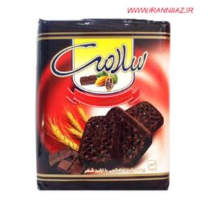 بیسکویت کاکائویی با کرم وانیلی سلامت Salamat Cocoa Biscuit With Vanilla Cream 400 gr
