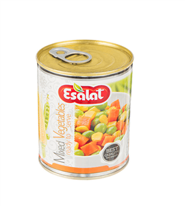 کنسرو سبزی مخلوط اصالت Esalat Canned Mixed Vegtable 380gr