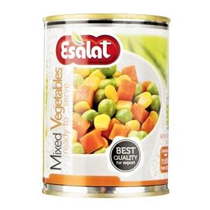 کنسرو سبزی مخلوط اصالت Esalat Canned Mixed Vegtable 380gr