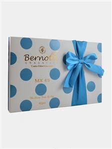 شکلات کادویی برنوتی کاکائویی تلخ با مغزی کرم توت فرنگی 40 عددی