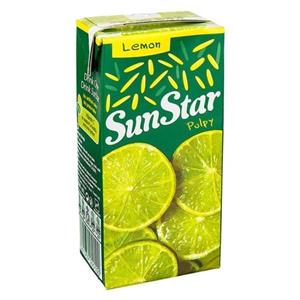 نوشیدنی طبیعی سان استار پالپ دار با طعم آناناس 200 میلی لیتر Sunstar Pineapple Drinking Without Pulp Gas 0.2lit 
