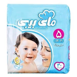 پوشک کامل بچه مای بیبی همراه با عصاره بابونه سایز 5 خیلی بزرگ بسته 30 عددی My Baby Chamomile Baby Diaper 12 To 20 Kg Pack Of 28