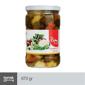 ترشی مخلوط بیژن - 670 گرم