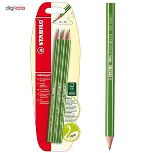 مداد استابیلو گرین گراف 6003 3 تایی Stabilo GREENgraph 6003 x3 Pencil