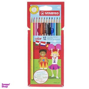 مداد رنگی 12 رنگ استابیلو  مدل سوانو