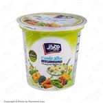 ماست با مخلوط سبزیجات کم چرب 2% چربی (سالاد ماست) 750 گرمی هراز