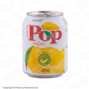 نوشیدنی قوطی بدون گاز انبه 238 میلی لیتری Pop
