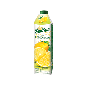 نوشیدنی طبیعی سان استار با طعم لیموناد 1000 میلی لیتر Sunstar Lemonad Pulp Drink 1lit