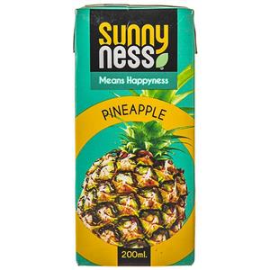 نوشیدنی بدون گاز اناناس 200 میلی لیتری Sunny ness Ness Pinapple 200ml 