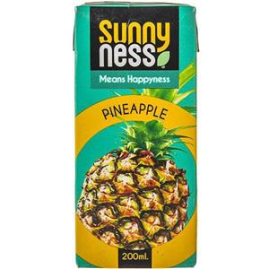 نوشیدنی بدون گاز اناناس 200 میلی لیتری Sunny ness Ness Pinapple 200ml 