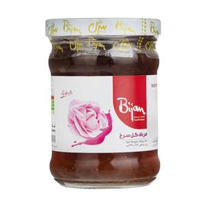 مربا شیشه ای گل سرخ 290 گرمی بیژن Bijan Rose Jam - 290 gr