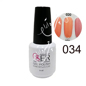 لاک ژل ناخن اوسر شماره 034 OSER GEL PULISH
