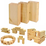 بلوک خانه سازی چوبی کودک  سایز بزرگ مدل 4520460