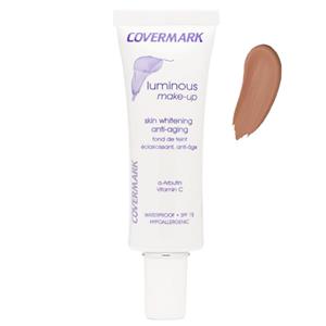 Covermark کرم پودر روشن کننده صورت با SPF15 شماره 4 قهوه ای تیره کرم پودر روشن کننده صورت با SPF15 شماره 4 قهوه ای تیره