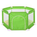 استخر توپ و حفاظ بازی مدل شش ضلعی سبز