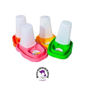 ظرف دوقلو آب و غذا سگ و گربه مخزن دار ضد مورچه مدل Harmony