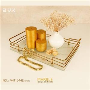 سینی مستطیل بزرگ ماربل شیشه ای برند بی وی کی vk416442