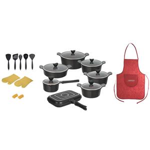 سرویس پخت و پز 24 پارچه کاندید مدل Oscar 002 Candid Cookware Set Pcs 