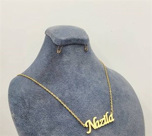گردنبند زنانه اسم نازیلا Nazila انگلیسی