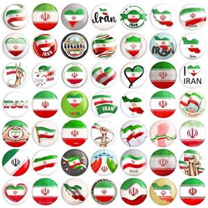 پیکسل خندالو طرح پرچم ایران کد 60 مجموعه 50 عددی
