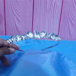 تل کریستال سنجاق سر گیره مو تاج عروس تاج ژله ای ریسه مو