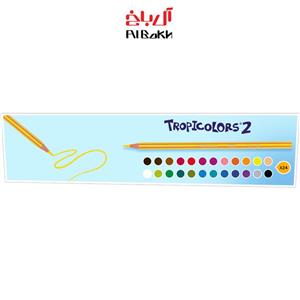 مداد رنگی 12 رنگ بیک سری کیدز مدل تروپی کالرز 2 Bic Kids Tropicolors 2 12 Colored Pencil