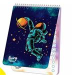 دفترچه یادداشت 50 برگ برند مستر راد طرح فضانورد