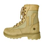 کفش کوهنوردی چرم طبیعی دست دوز مدل Timberland رنگ خاکی