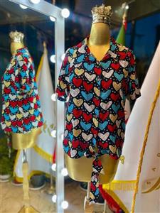 شومیززنانه پایین گره ای طرح ورنگ مختلف