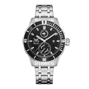 ساعت مچی عقربه ای مردانه اوبلاک مدل 72721 رنگ  استیل صفحه مشکی