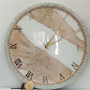 ساعت دیواری رزینی. دست ساز