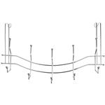 آویز لباس پشت دری لبخند لیون مدل T-003