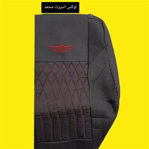 روکش صندلی پژو قدیم طرح مازراتی جدون، مشکی دوخت قرمز،لوکس اسپرت محمد