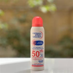 اسپری ضدآفتاب ووکالی spf50 صورتی