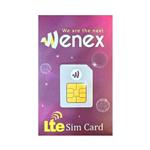 سیم کارت TD-LTE وینکس (Wenex) بهمراه بسنه 200 گیگ سه ماهه