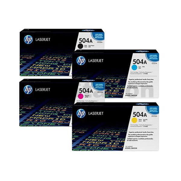 HP 504A 4 Color Laserjet cartridge Pack
