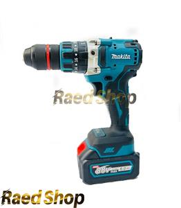 دریل شارزی 88 ولت موتور براشلس سه نظام فلزی ماکیتا مدل Makita 88v Brushlees