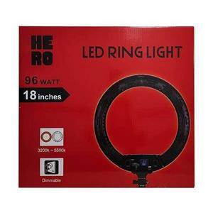 رینگ لایت ۱۸ اینچی ۹۶ واتی هیرو مدل Hero 96W 416‌ ا Hero 96W 416‌