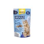 تشویقی مغزدار گربه نوتری پاکت جیم کت فیش طعم ماهی تن مدل(Nutri Pockets Fish With Tuna) با وزن 60 گرم