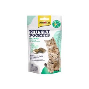 تشویقی مغزدار گربه نوتری پاکت جیم کت طعم کت نیپ (Nutri Pockets Catnip) با وزن 60 گرم 