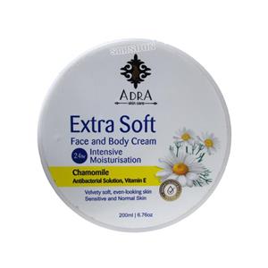 کرم صورت و بدن حاوی بابونه آدرا مناسب پوست های معمولی و حساس Adra Face And Body Cream With Chamomilel