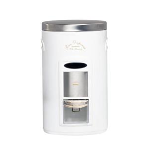 سطل برنج پیمانه دار 10 کیلویی بهازکالا سفید (درب استیل)