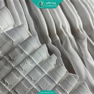 پرده حریر مات مدل چین دار همراه نوار و دوخت (دارای رنگبندی)