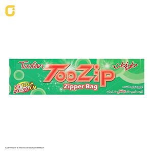کیسه زیپ دار دو قفل طوفان سایز 30*20 بسته 25 عددی