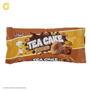 کیک دوقلو با مغز شکلات فندقی تی کیک ( Tea Cake ) شیبابا وزن 60 گرمی