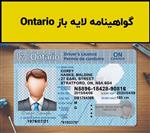 فایل لایه باز گواهینامه رانندگی Ontario کانادا