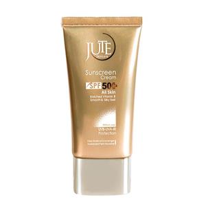 کرم ضد افتاب بی رنگ SPF50 مناسب انواع پوست ژوت 40 میل Jute Spf50 Sunscreen Cream For All Skin Types 40ml 