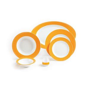 سرویس چینی 28 پارچه غذاخوری چینی زرین ایران سری ایتالیا اف مدل نارنج درجه یک Zarin Iran Porcelain Inds Italia-F Narenj 28 Pieces Porcelain Dinnerware Set High Grade